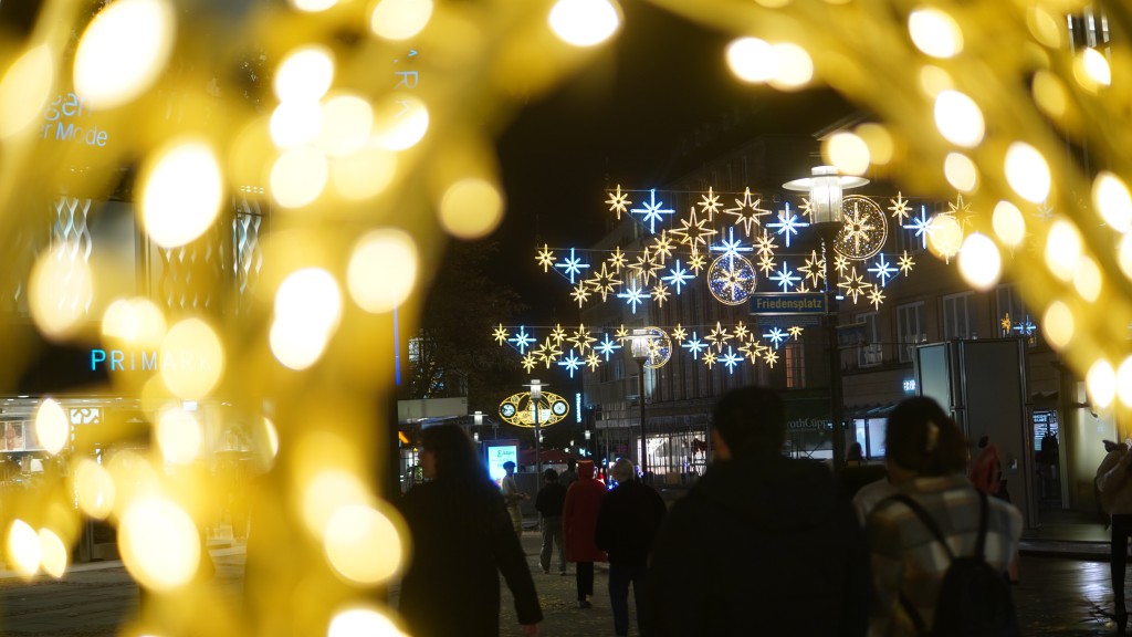 Lichtwochen Elemente auf der Kettwiger Straße