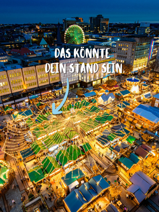 Weihnachtsmarkt Kennedyplatz Panorama