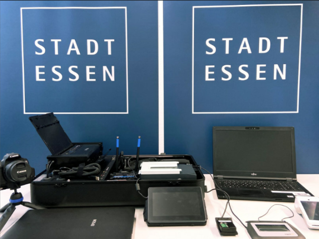 Foto: digitale Geräte zum mobilen Abwickeln der kommunalen Bürgerdienste