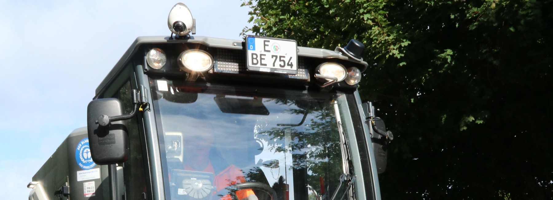 Kehrmaschine mit Kamerasystem