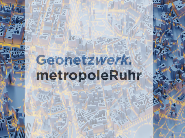 Grafik: Aufschrift Geonetzwerk metropoleRuhr