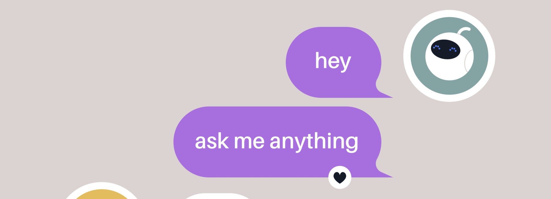 Grafik: Chatverlauf zwischen einem Chatbot und einem Menschen