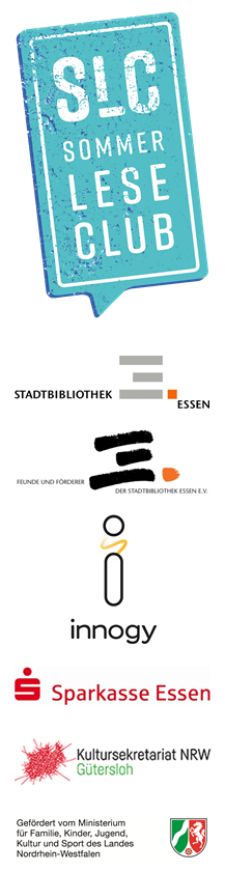 Die Sponsoren des Sommerleseclubs 2019 der Stadtbibliothek Essen Die Sponsoren des Sommerleseclubs 2019 der Stadtbibliothek Essen