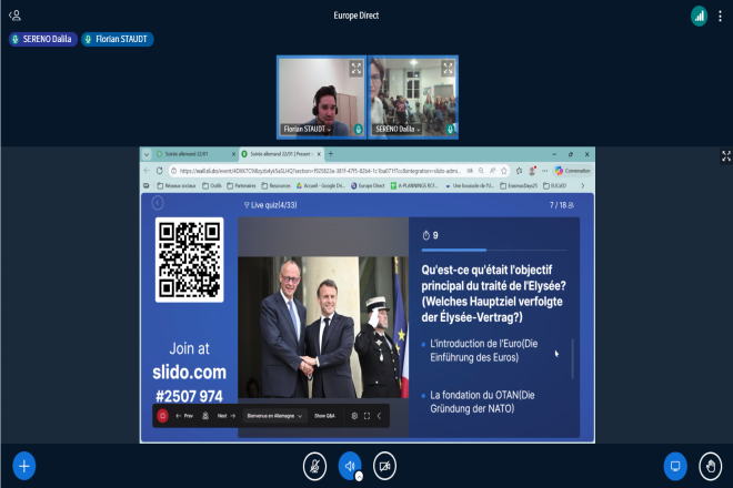 Screenshot einer Quizfrage aus dem deutsch-franz&ouml;sischen Online-Quiz