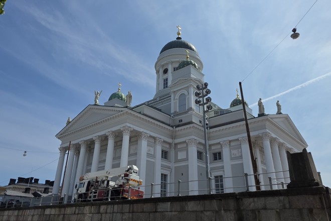 Vorderansicht des Domes von Helsinki
