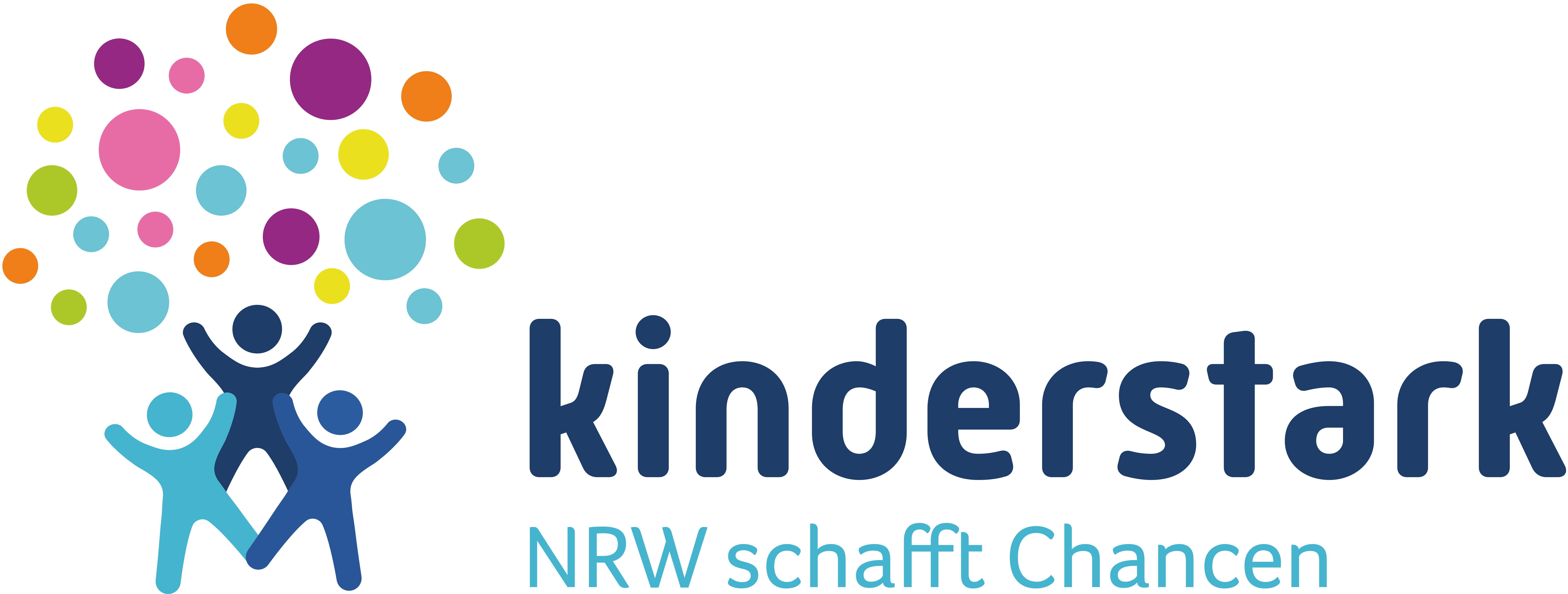 Logo "kinderstark - NRW schafft Chancen"
