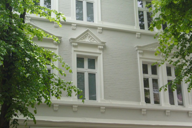 Neugestaltete Hausfassade in Altenessen