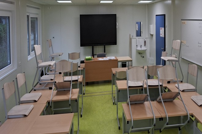 Foto: Systempavillon der Schule im Bezirk Zollverein