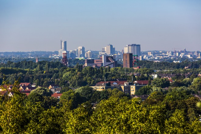 Skyline der Stadt Essen