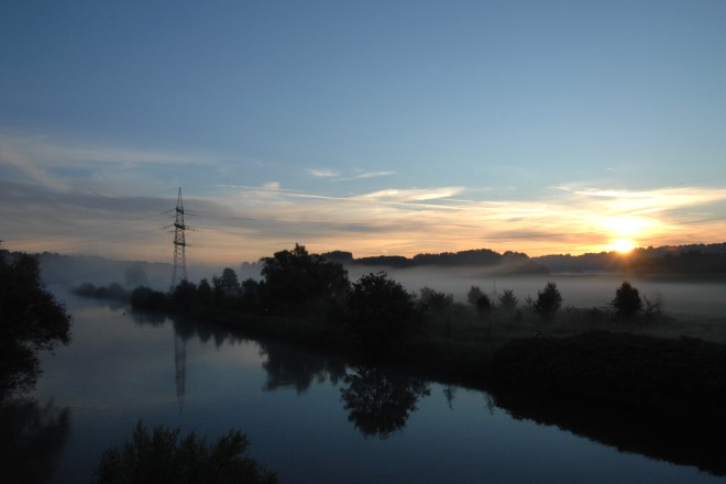 Foto: Landschaft mit Nebel