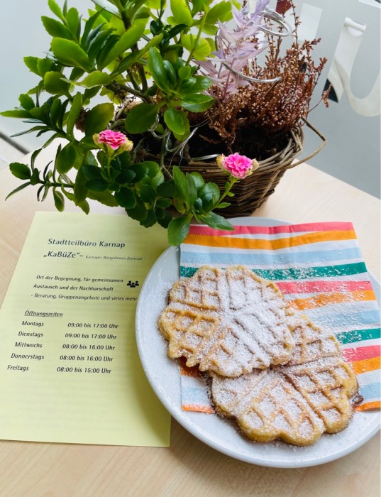 Waffeltag im Stadtteilbüro Karnap \