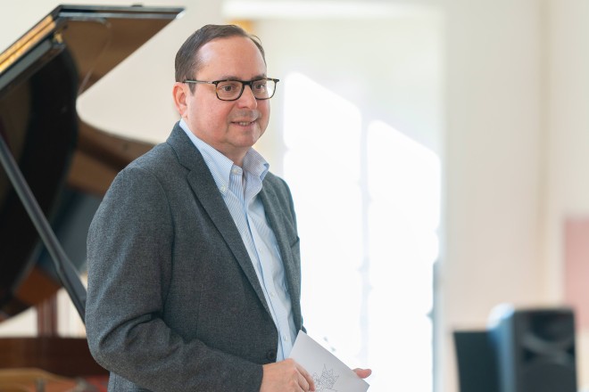 Oberbürgermeister Thomas Kufen spricht beim Regionalwettbewerb von "Jugend musiziert 2025"
