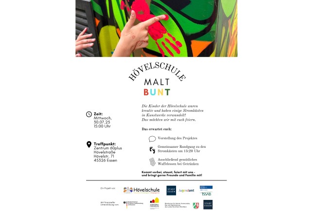 Flyer ders Einweihungsfestes am Mittwoch, 30. Juli.