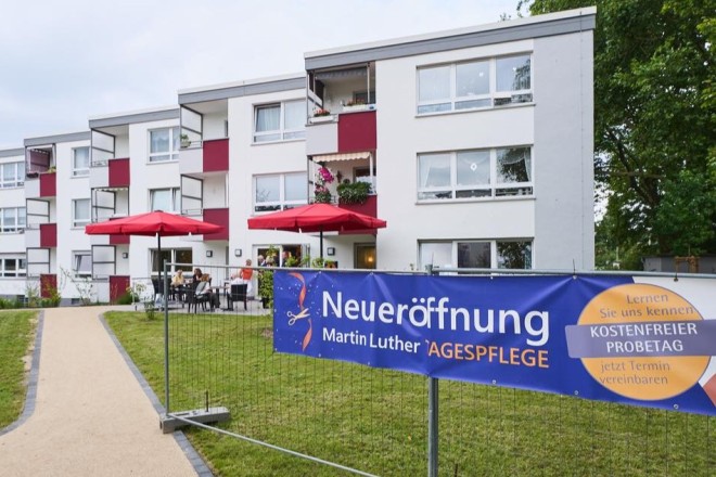 Die neue Tagespflege im Martin Luther Quartier in Dellwig.