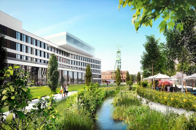 Erste Visualisierung des zukünftigen Quartiers Essen 51.