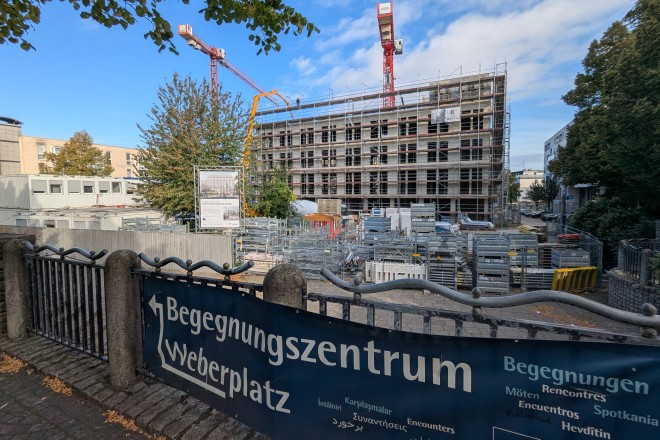 Foto: Der Weberplatz in der nördlichen Innenstadt.