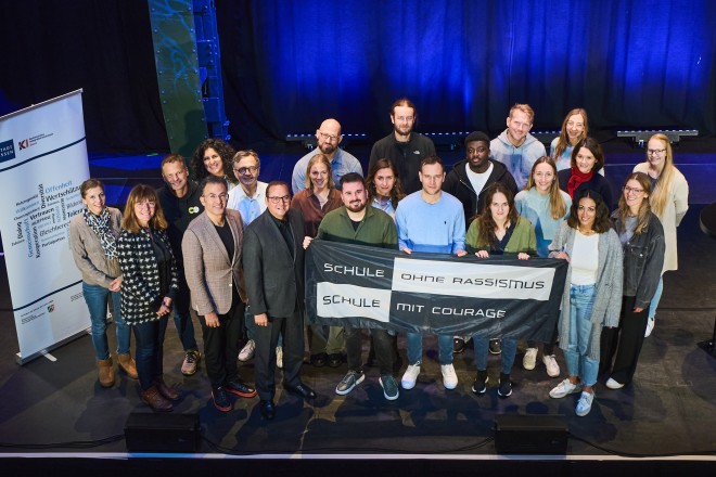 Oberbürgermeister Thomas Kufen beim dritten lokalen Netzwerktreffen "Schule ohne Rassismus – Schule mit Courage".