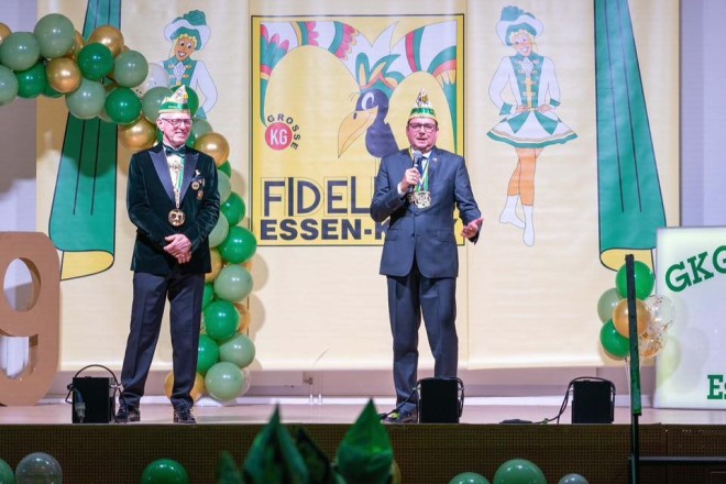 Oberbürgermeister Thomas Kufen begrüßt zum Jubiläum "99 Jahre GKG Fidelitas Essen-Kray".