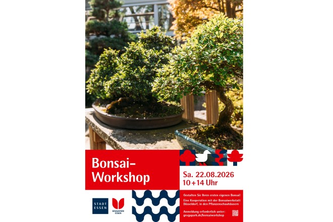 Foto: Plakat Bonsai-Workshop