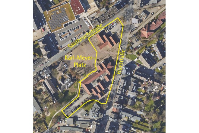 Luftbild: Karl-Meyer-Platz