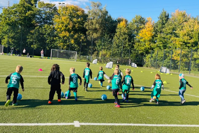 Foto:Fu&szlig;ballkindergarten f&uuml;r kleine Schwalben